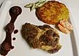 Iberico - Schweinefilet mit Brombeer - Schokoladensauce