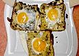 Ei im Kr&auml;uterbuttertoast