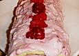 Himbeer - Mascarpone - Biskuitroulade