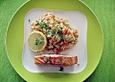Lachs mit Kresse - Risotto