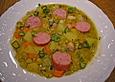Erbsensuppe und W&uuml;rstchen