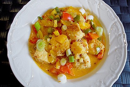 Fischgulasch mit Steinbei&szlig;erfilet