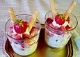 Erdbeeren - H&uuml;ttenk&auml;se - Haferflocken - Dessert