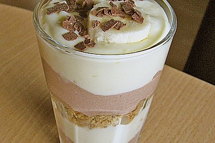 Bananen - Vanille - Schokocreme - Dessert 6