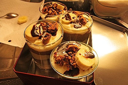 Bananen - Vanille - Schokocreme - Dessert 17