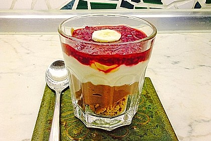Bananen - Vanille - Schokocreme - Dessert 24