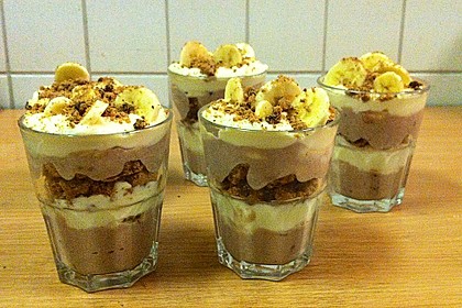 Bananen - Vanille - Schokocreme - Dessert 16