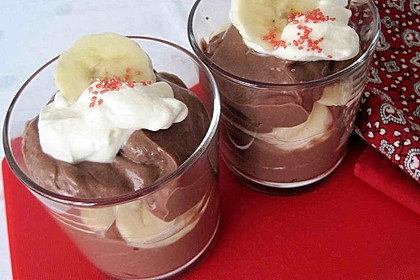 Bananen - Vanille - Schokocreme - Dessert 7