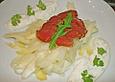 Marinierter Spargelsalat mit Koriander - Schmand