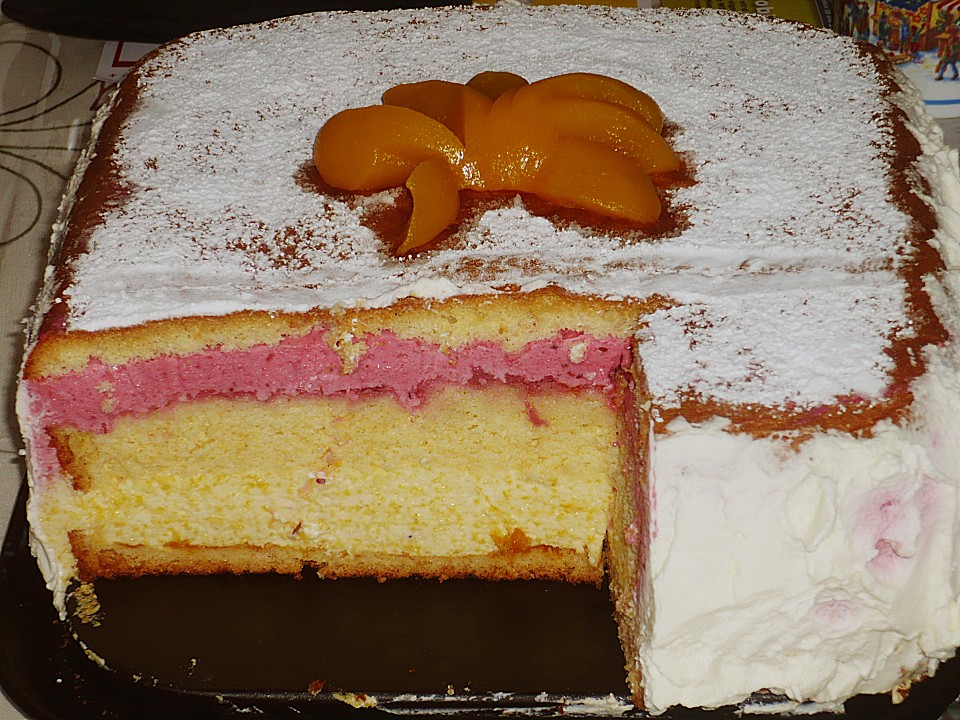 Pfirsich - Melba - Torte (Rezept mit Bild) von Torte80 | Chefkoch.de