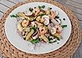 Spargelsalat mit Krabben