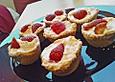 Raffinierte Erdbeert&ouml;rtchen in Muffinf&ouml;rmchen