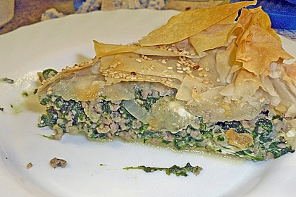 Griechischer - Hack - Spinat - Kuchen 1
