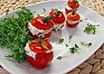 Cocktailtomaten mit Kressecreme