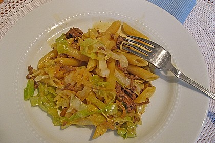 Chinakohl - Hackfleischpfanne mit Bandnudeln 3