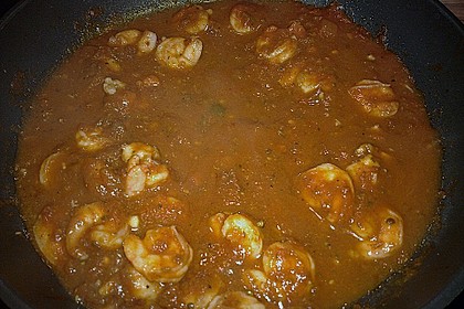 Garnelen in Chutney - Tomaten - Sugo zu Pasta 3