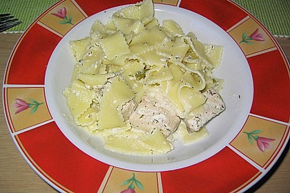 Bandnudeln in Lachssauce 17
