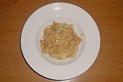 Bandnudeln in Lachssauce 25