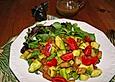 Bratkartoffelsalat mit Avocado und gr&uuml;nem Spargel in Orangen - Balsamico - Dressing