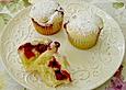 Quarkmuffins mit Himbeeren