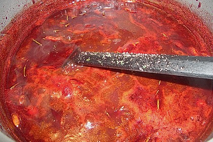 Herzhafte dunkle Sauce zu NT gegartem Fleisch 11