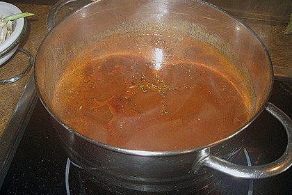 Herzhafte dunkle Sauce zu NT gegartem Fleisch 5