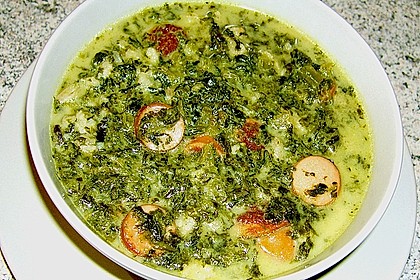 Gr&uuml;nkohl - K&auml;se - Suppe 1
