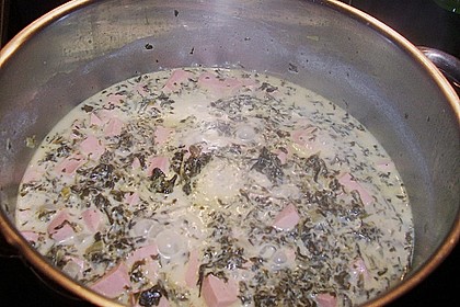 Gr&uuml;nkohl - K&auml;se - Suppe 3