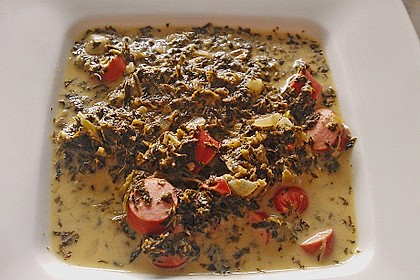 Gr&uuml;nkohl - K&auml;se - Suppe 4