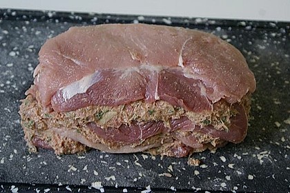Schweineschichtbraten aus dem Schweiner&uuml;cken
