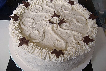 Sahne - Nuss -Torte