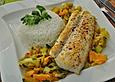 Lauch - Orangen - Gem&uuml;se mit gebratenem Zander