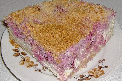 K&auml;se - Kirschen - Kokosraspel Kuchen
