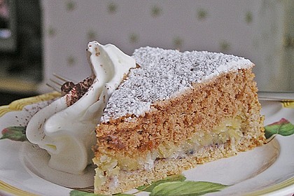 Apfelkuchen mit M&uuml;rbeteig und Kakaobiskuit 2