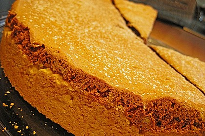 Apfelkuchen mit M&uuml;rbeteig und Kakaobiskuit 12