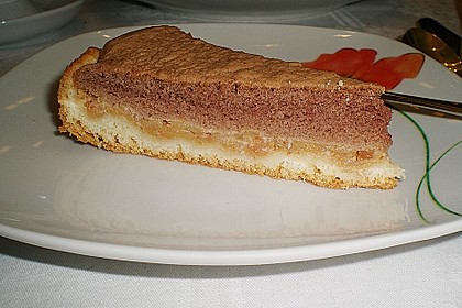 Apfelkuchen mit M&uuml;rbeteig und Kakaobiskuit 15