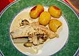 Seezunge mit Spargelragout und Spitzmorcheln