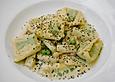 Spargel &agrave; la carbonara mit Erbsen - Tortellini