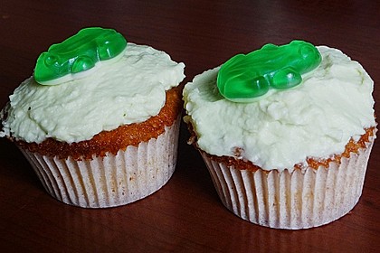 Zitronen - Cupcakes mit Waldmeister - Frischkäse - Creme 53