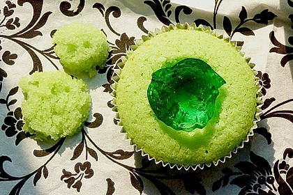 Zitronen - Cupcakes mit Waldmeister - Frischkäse - Creme 54