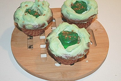 Zitronen - Cupcakes mit Waldmeister - Frischkäse - Creme 66