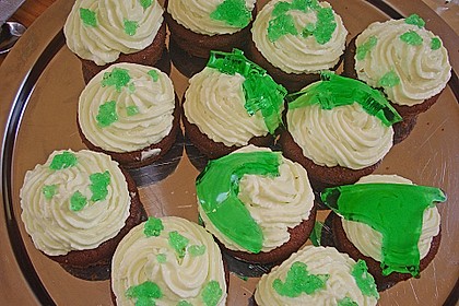 Zitronen - Cupcakes mit Waldmeister - Frischkäse - Creme 67