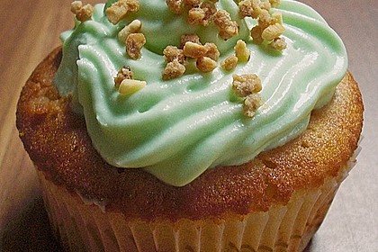 Zitronen - Cupcakes mit Waldmeister - Frischkäse - Creme 35