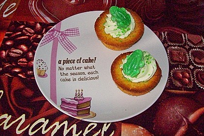 Zitronen - Cupcakes mit Waldmeister - Frischkäse - Creme 58