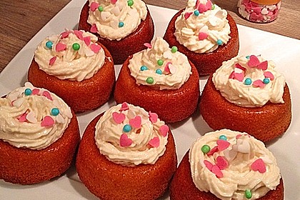 Zitronen - Cupcakes mit Waldmeister - Frischkäse - Creme 62