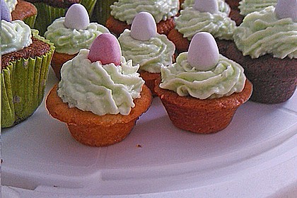 Zitronen - Cupcakes mit Waldmeister - Frischkäse - Creme 61
