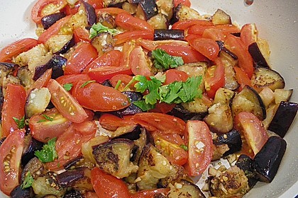 Zitronenauberginen mit Tomaten all'italiamann 2