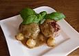 Hacksteaks mit Silberzwiebelchen