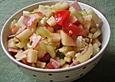 Apfel - Staudensellerie - Salat mit Kirschtomaten