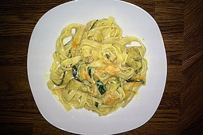 Nudeln mit Gemüse und Frischkäse 12